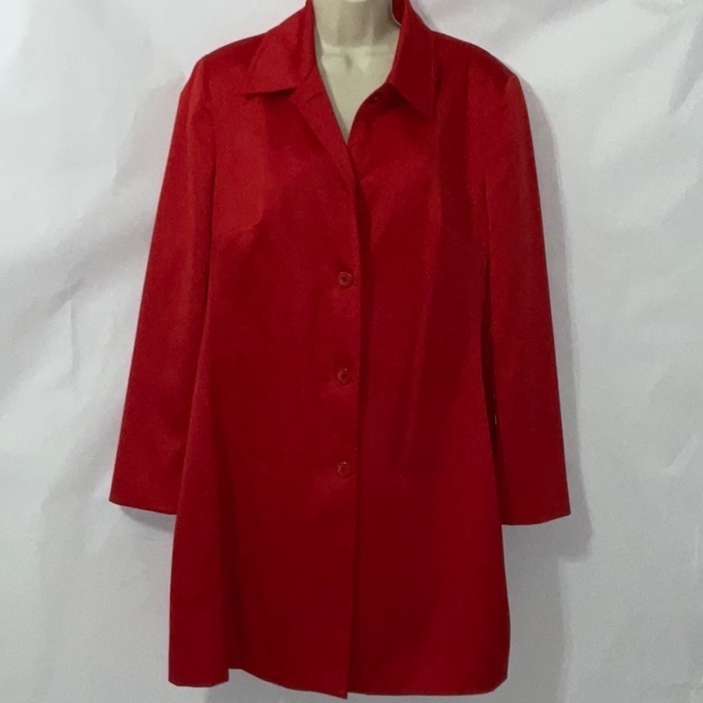 Peter Nygard Trench Coat, Size 16